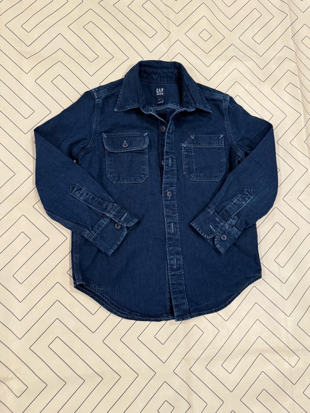 GAP Indigo Denim Longsleeve Button Down